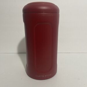Curtis Stone Wine Chiller in Burgundy Red NEW Screw Top Insulated Rubber Bottom